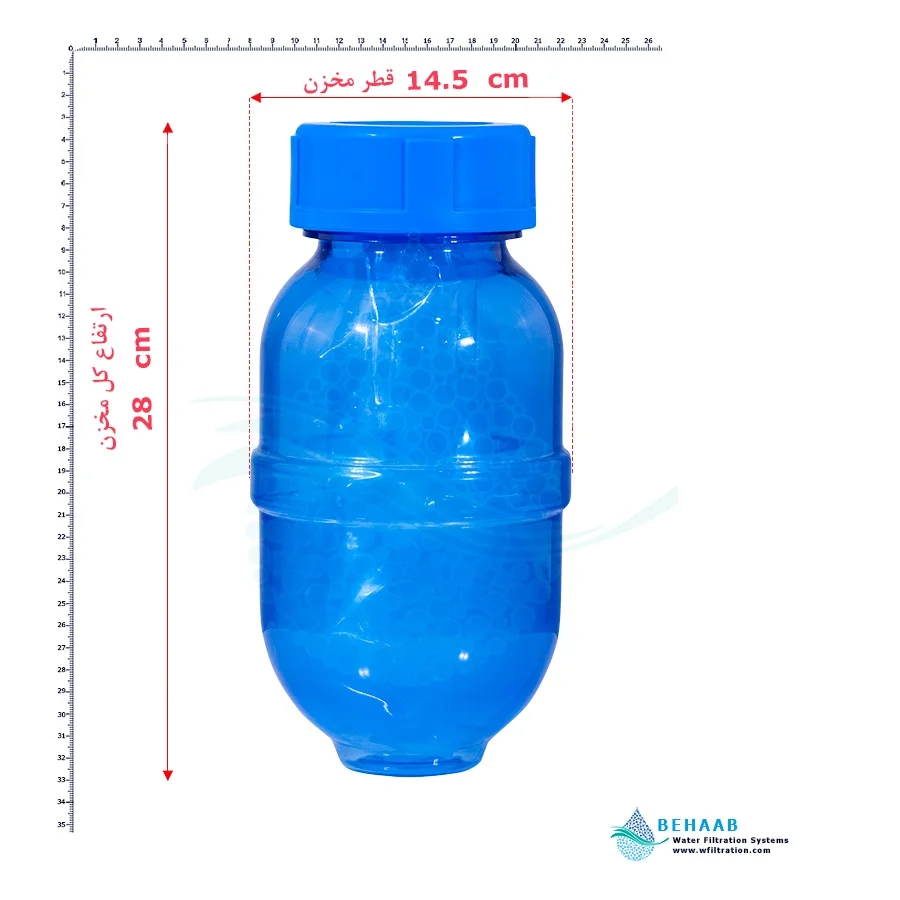 مخزن تصفیه آب 1.5 گالن شفاف - Reverse Osmosis Water Storage Tank 1.5 Gallon Transparent