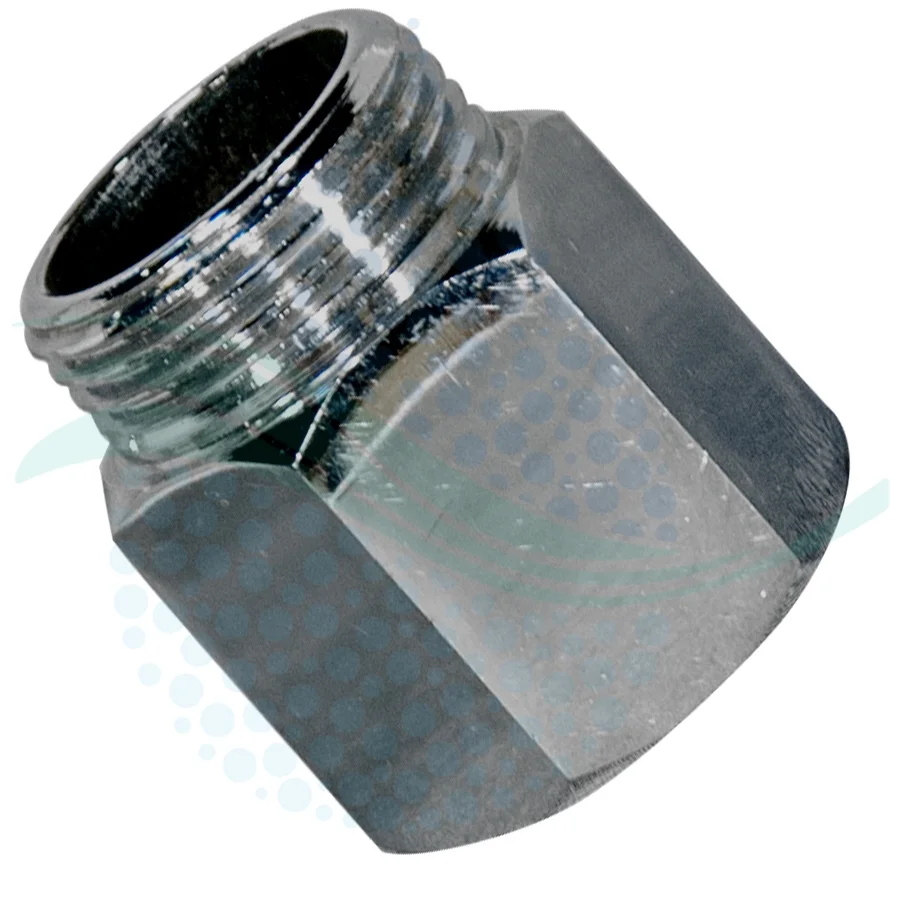 سه راه ورودی استیل تصفیه آب 3/4 دوقلو - Input Water Chromed Adapter