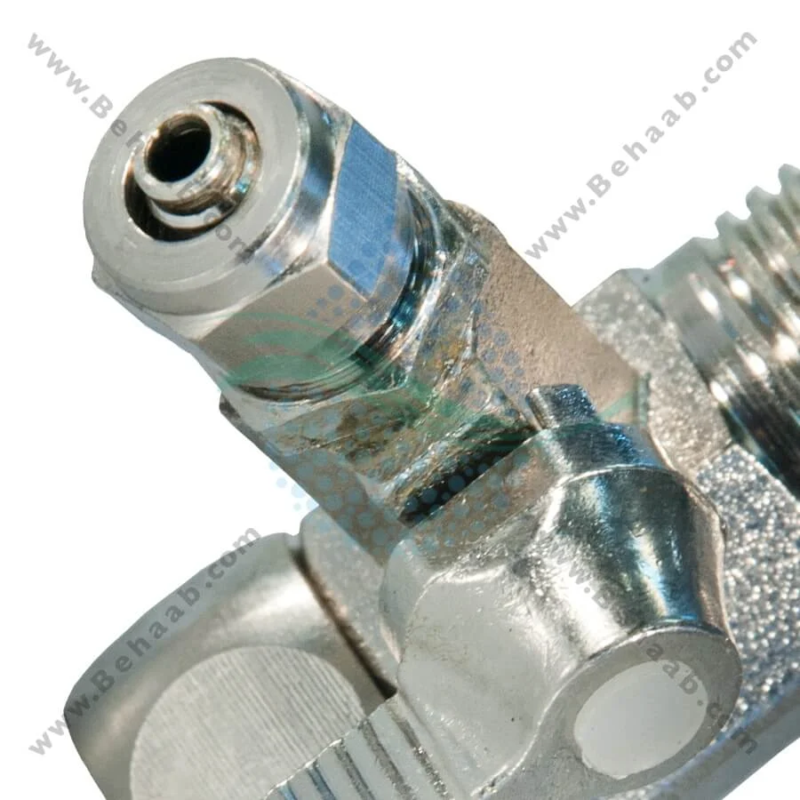 سه راه استیل با شیر ورودی تصفیه آب - RO Feed Water Adapter 1/2 Inch to 1/4 Inch Faucet Water Filter Ball Valve Tap Tee Connector Valve