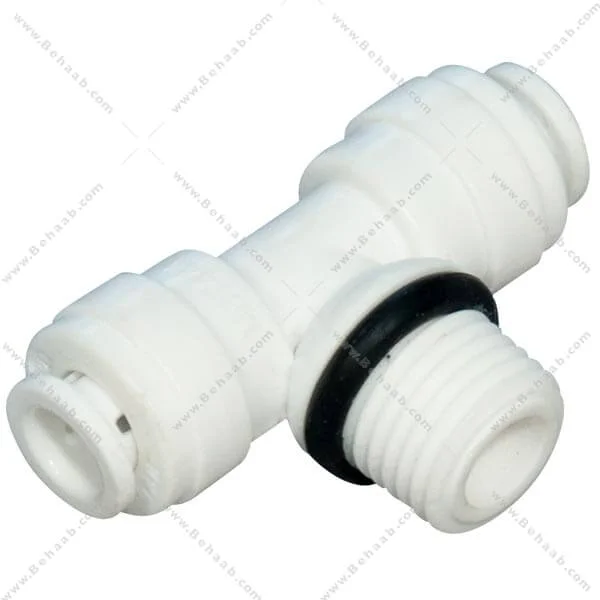 سه راه یک سر رزوه-از وسط-اورینگ دار - Male Branch Tee