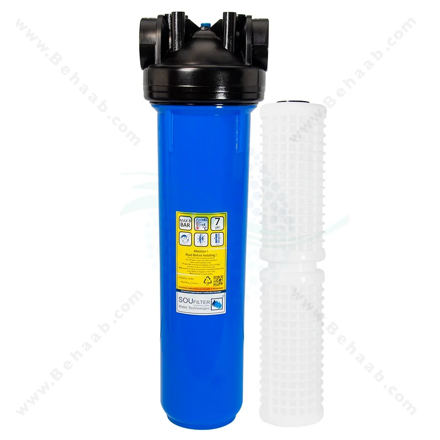 پیش تصفیه آب جامبو با فیلتر توری 20 اینچ - Whole House Water Filtration System with NET Water Filter