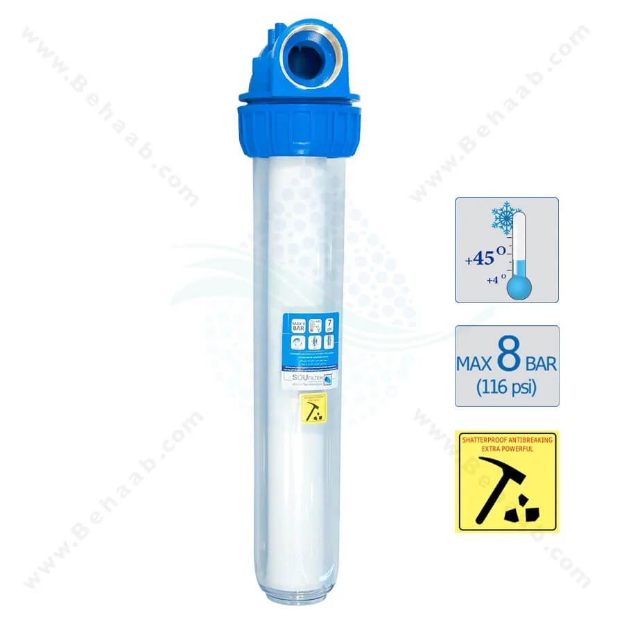 پیش تصفیه آب با فیلتر الیافی 20 اینچ - Whole House Water Filtration System with PP Water Filter