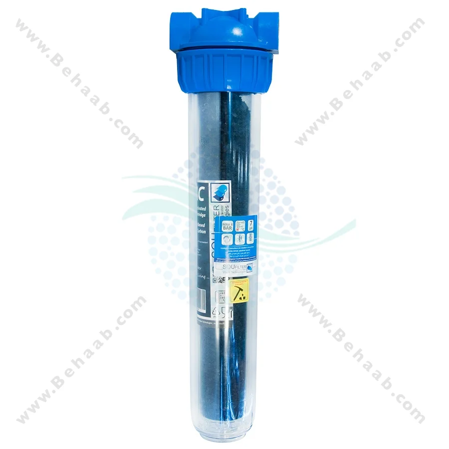 پیش تصفیه آب با فیلتر کربن 20 اینچ - Whole House Water Filtration System with GAC Water Filter