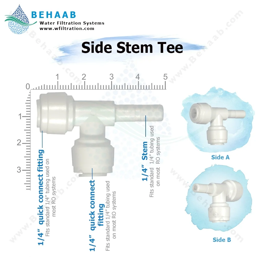 سه راه یک سر میله از کنار - Side Stem Tee