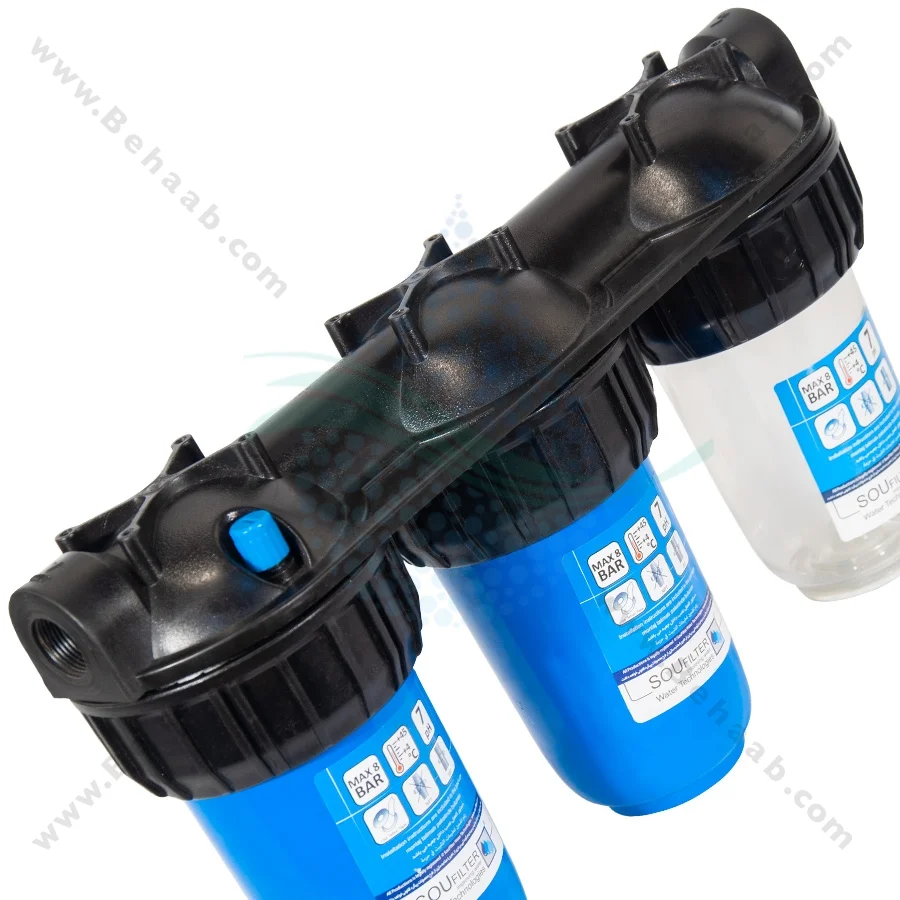 پیش تصفیه آب WHF76 توری الیاف کربن - Whole House Water Filtration System Model WHF76 with NET - PP - GAC Water Filter