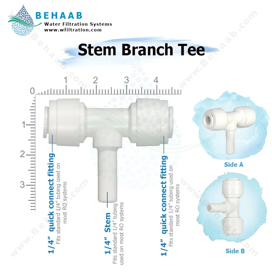 سه راه یک سر میله از وسط - Main Stem Tee