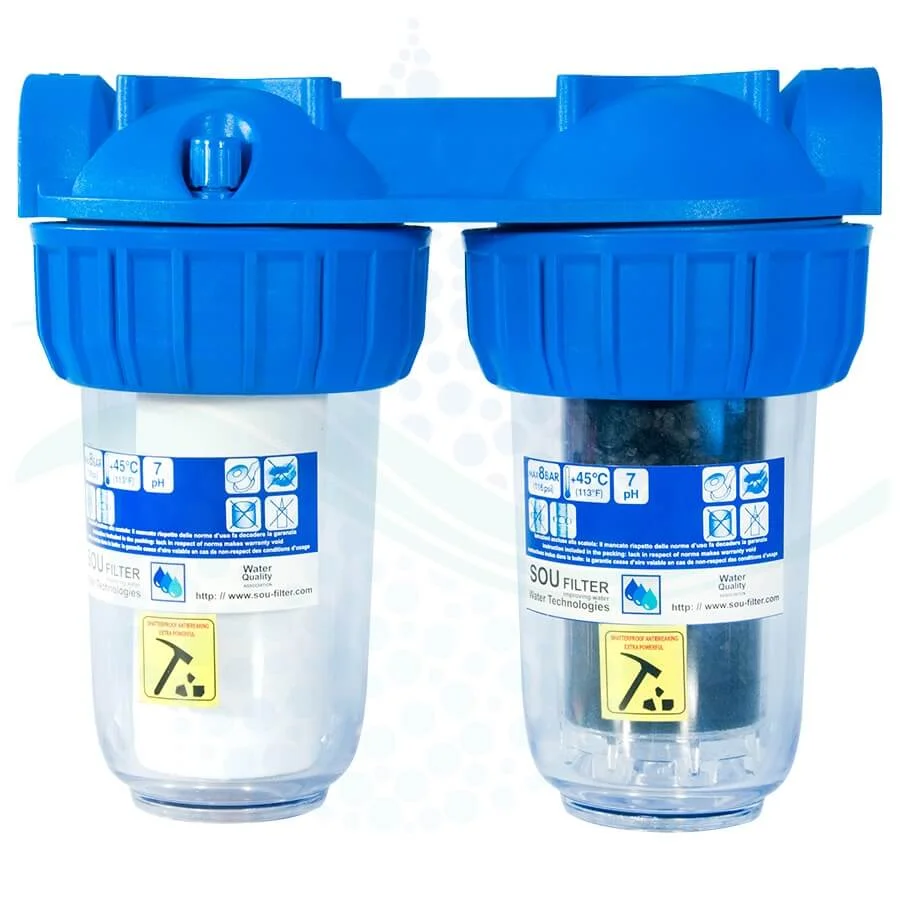 پیش تصفیه آب WHF77 الیاف کربن - Whole House Water Filtration System Model WHF77 with PP - GAC Water Filter
