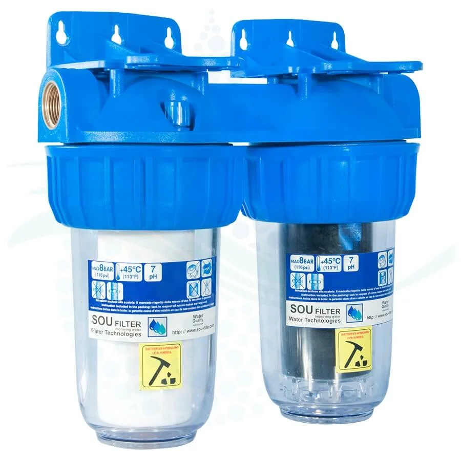 پیش تصفیه آب WHF77 الیاف کربن - Whole House Water Filtration System Model WHF77 with PP - GAC Water Filter