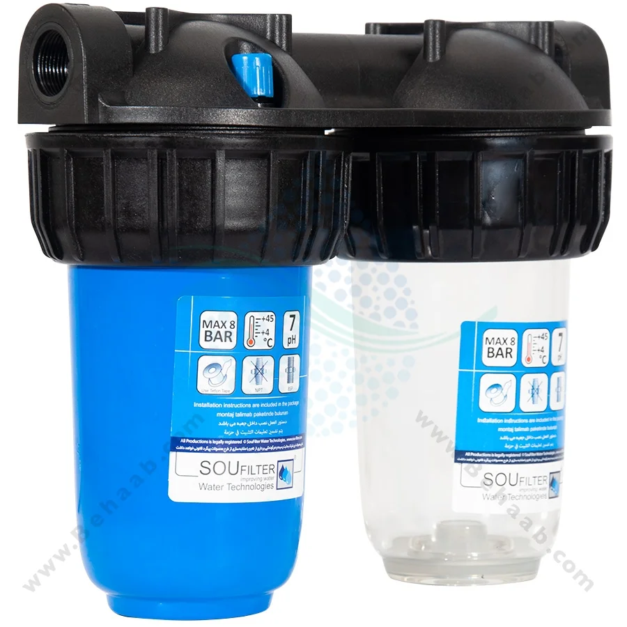 پیش تصفیه آب WHF77 الیاف کربن - Whole House Water Filtration System Model WHF77 with PP - GAC Water Filter