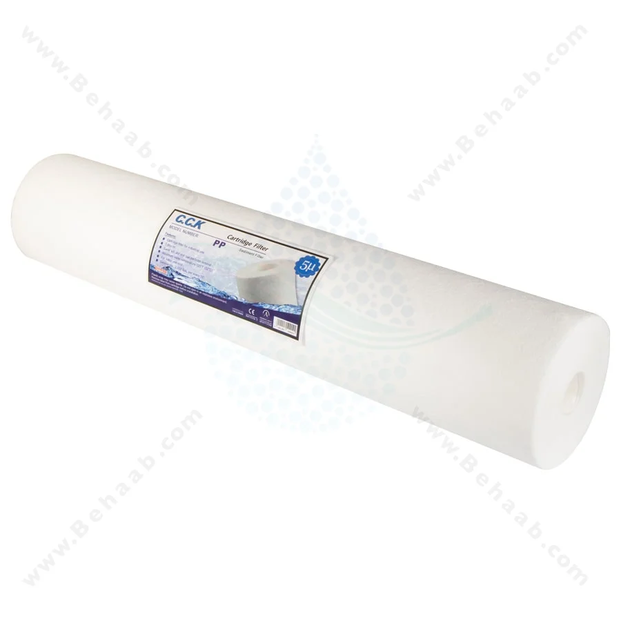 فیلتر الیافی 20 اینچ جامبو سی سی کا 5 میکرون - 20 inch Jumbo 5 Micron PP Sediment Water Filter Cartridge CCK