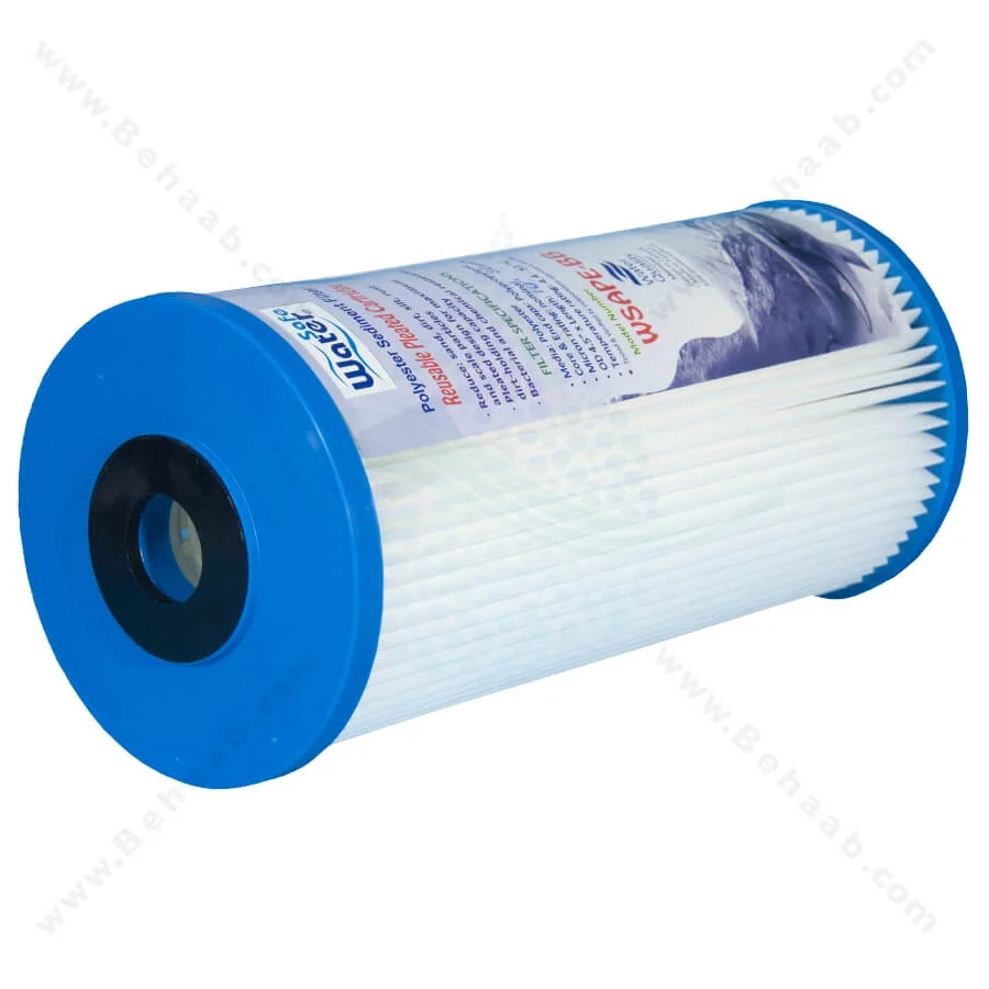 فیلتر پلی استر واتر سیف 10 اینچ جامبو 30 میکرون - Industrial Polyester Pleated Sediment Removal Filter 10 inch Jumbo30 micron WaterSafe