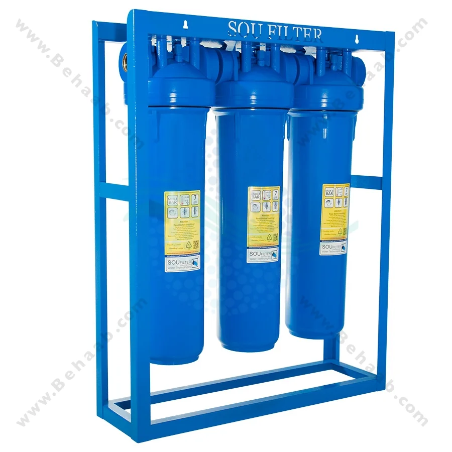 پیش تصفیه آب جامبو WHF4 توری نخی الیاف - Whole House Water Filtration System Model WHF4 with NET - String Wound - PP Water Filter