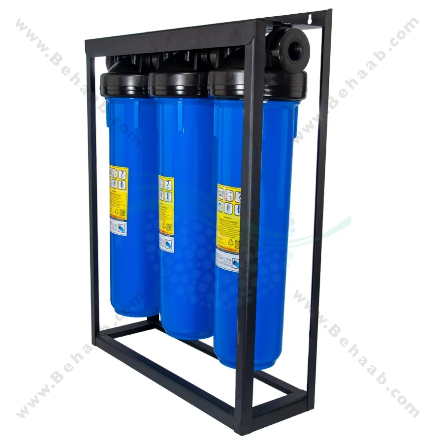 پیش تصفیه آب جامبو WHF4 توری نخی الیاف - Whole House Water Filtration System Model WHF4 with NET - String Wound - PP Water Filter