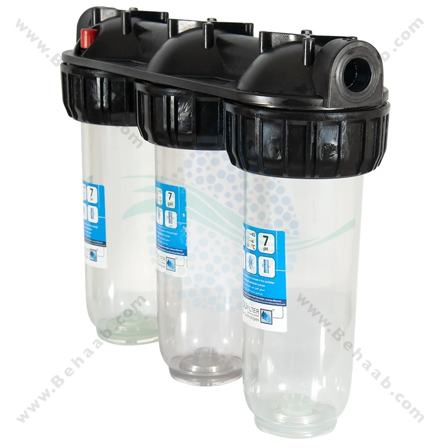 پیش تصفیه آب WHF54 توری الیاف کربن - Whole House Water Filtration System Model WHF54 with NET - PP - GAC Water Filter