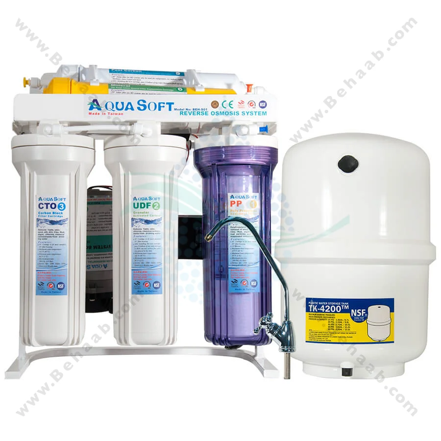 دستگاه تصفیه آب آکوا سافت 6 مرحله BEH-04 - AquaSoft BEH-S01 6Stage RO Water Purification System