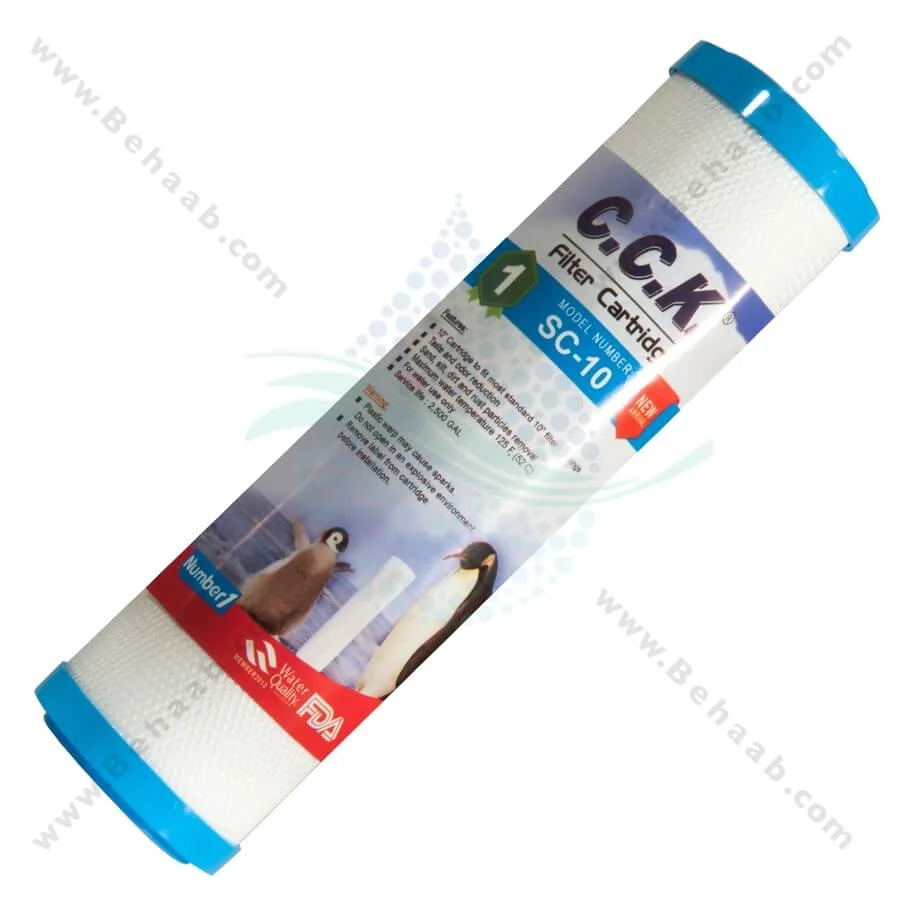 فیلتر الیافی سی سی کا اورینگ دار مدل SC-10 - Sediment Polypropylene Water Filter CCK