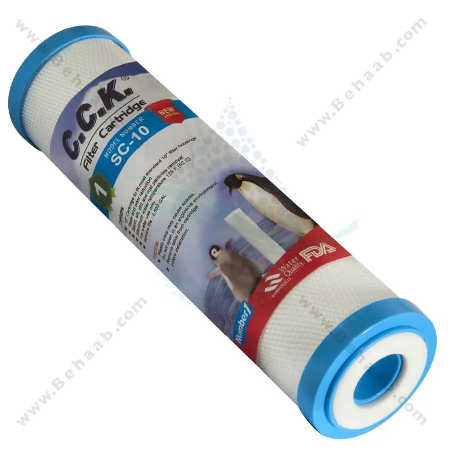 فیلتر الیافی سی سی کا اورینگ دار مدل SC-10 - Sediment Polypropylene Water Filter CCK