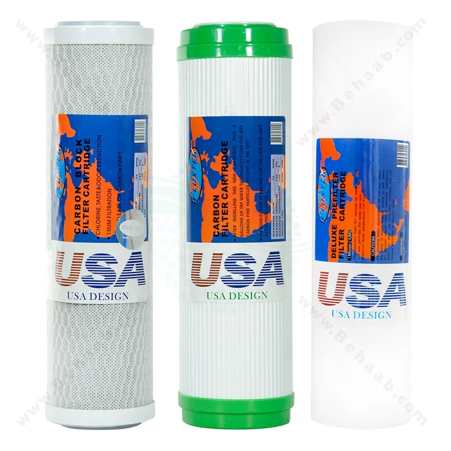 پک 3 عددی فیلتر تصفیه آب فلکستک اورجینال - Water Filter Cartridge Pack Fluxtek
