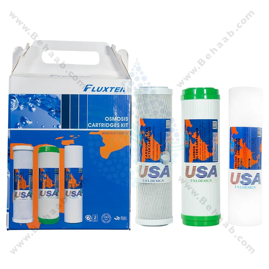پک 3 عددی فیلتر تصفیه آب فلکستک اورجینال - Water Filter Cartridge Pack Fluxtek