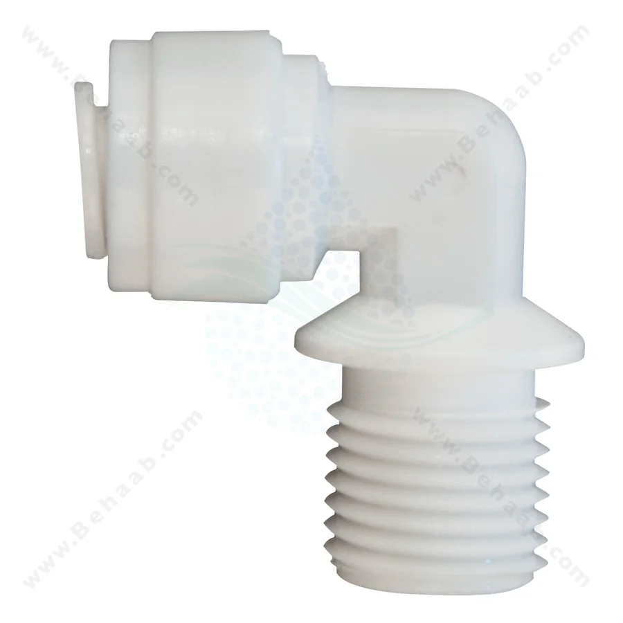 زانو یک چهارم رزوه به یک چهارم فیتینگی - RO Fitting Male Elbow