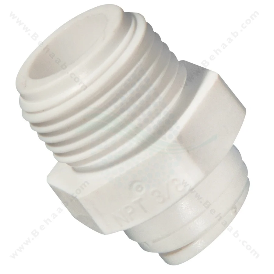 تبدیل سه هشتم رزوه به یک چهارم فیتینگی - RO Fitting Male Connector