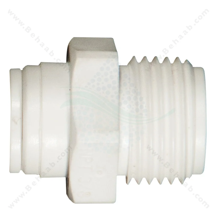 تبدیل سه هشتم رزوه به یک چهارم فیتینگی - RO Fitting Male Connector