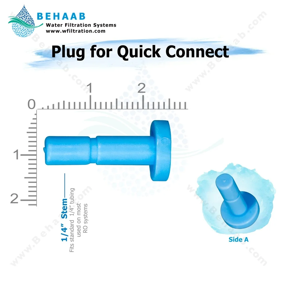 کورکن قطعات دستگاه تصفیه آب - پلاگ - Plug for Quick Connect Fittings RO