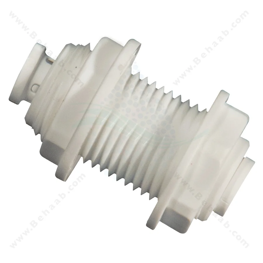 بالک هد یک چهارم فیتینگی به یک چهارم فیتینگی وسط سه هشتم رزوه - Ro Fittings Bulkhead Connector