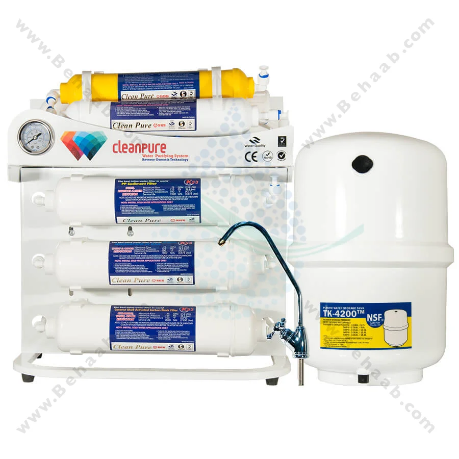 دستگاه تصفیه آب کلین پیور 6 مرحله اینلاین - CleanPure 6Stage RO Water Purification System