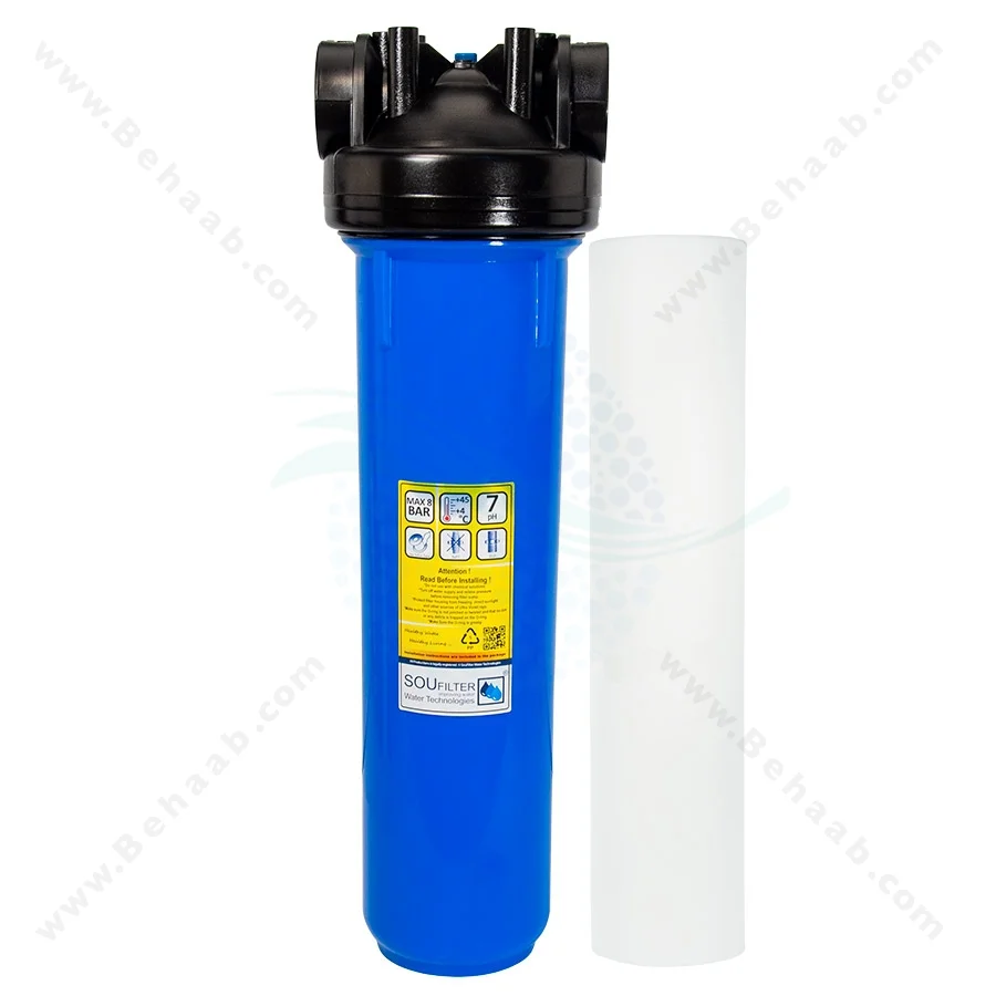پیش تصفیه آب جامبو با فیلتر الیافی 20 اینچ - Whole House Water Filtration System with PP Water Filter