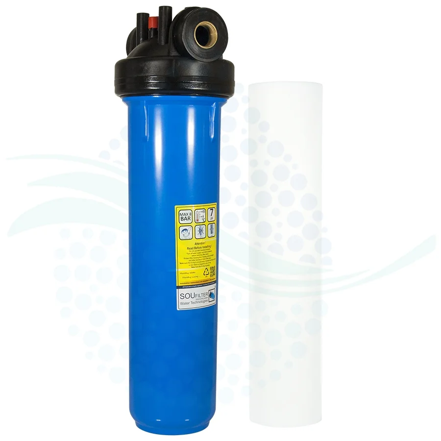 پیش تصفیه آب جامبو با فیلتر الیافی 20 اینچ - Whole House Water Filtration System with PP Water Filter