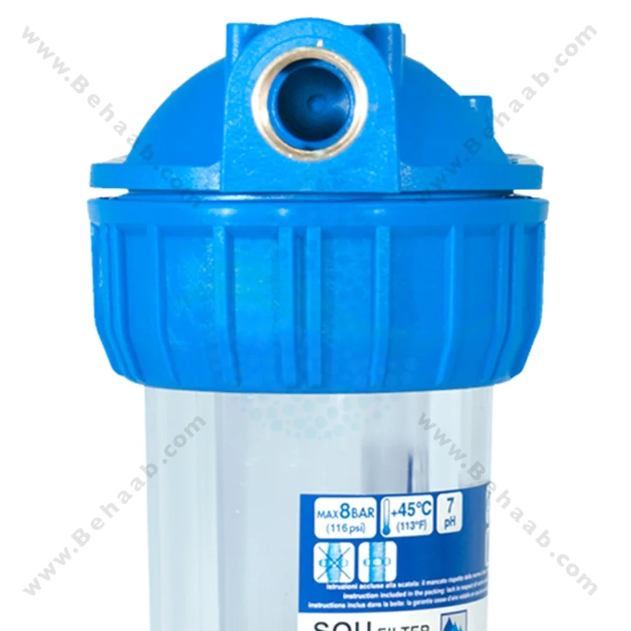 رسوب گیر کولر آبی با فیلتر سرامیک و رزینی 10 اینچ - Anti Scaling Swamp Water Filter Cooler with Ceramic and Resin 10 inch