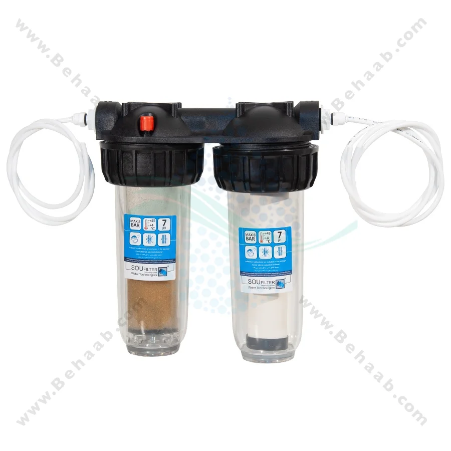 رسوب گیر کولر آبی با فیلتر سرامیک و رزینی 10 اینچ - Anti Scaling Swamp Water Filter Cooler with Ceramic and Resin 10 inch