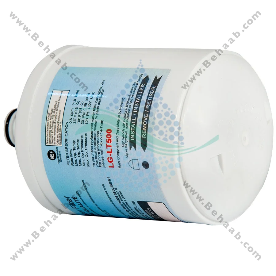 فیلتر ساید ال جی مدل LT500 پرمیوم کره - LG LT500 Refrigerator Water Filter
