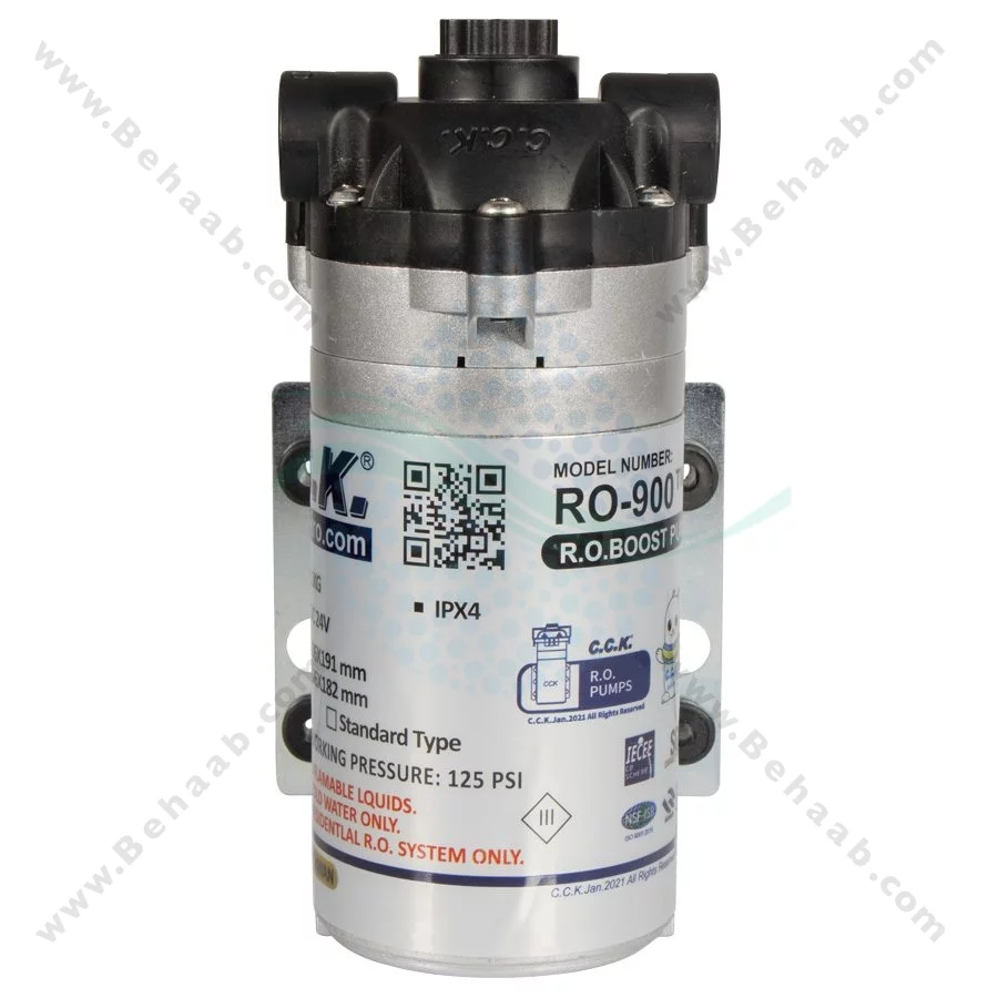 پمپ تصفیه آب خانگی سی سی کا RO-900 با پیچ تنظیم - Reverse Osmosis Booster Pumps CCK Model RO-900