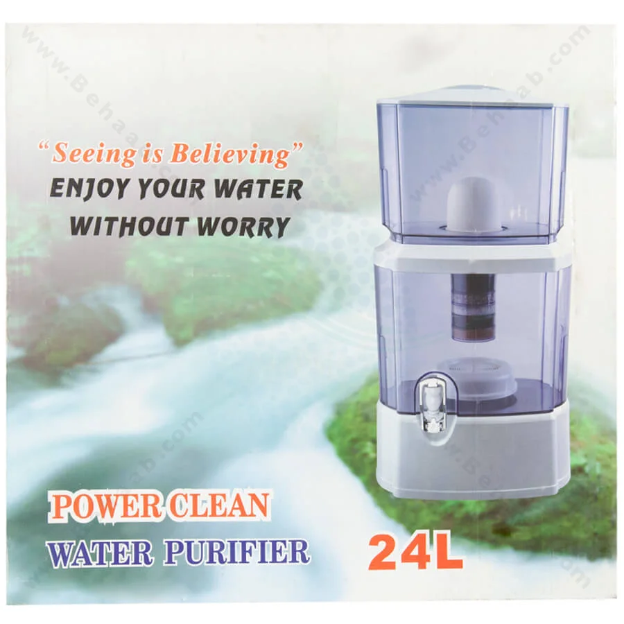 تصفیه آب کلمنی 24 لیتری پاور کلین - PowerClean Countertop Water Filtration 24Liter