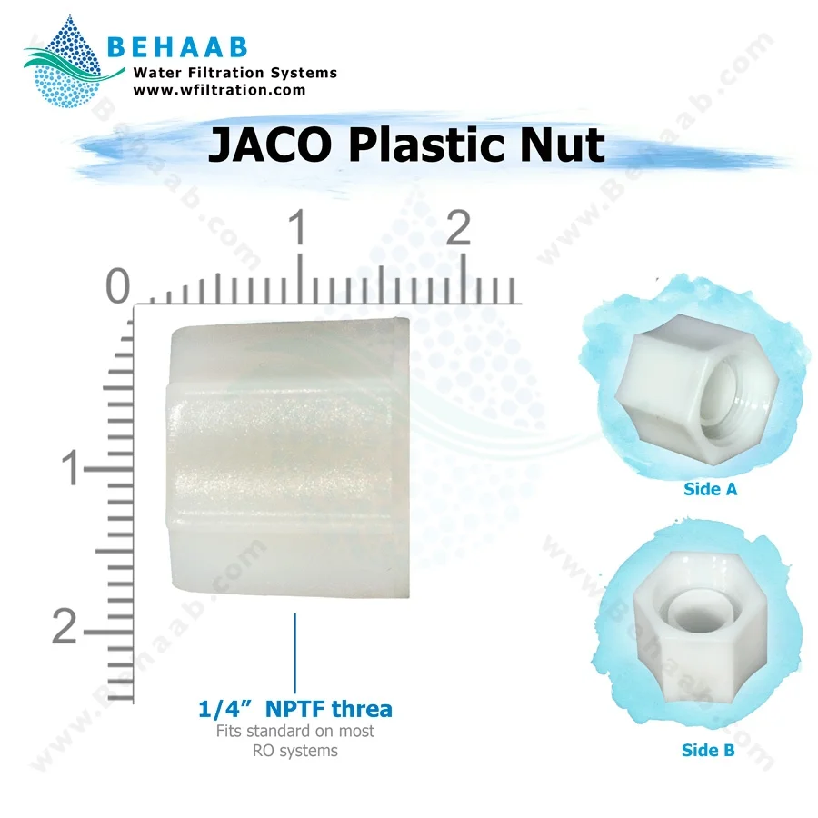 مهره اتصال خانگی - JACO Plastic Compression Nut
