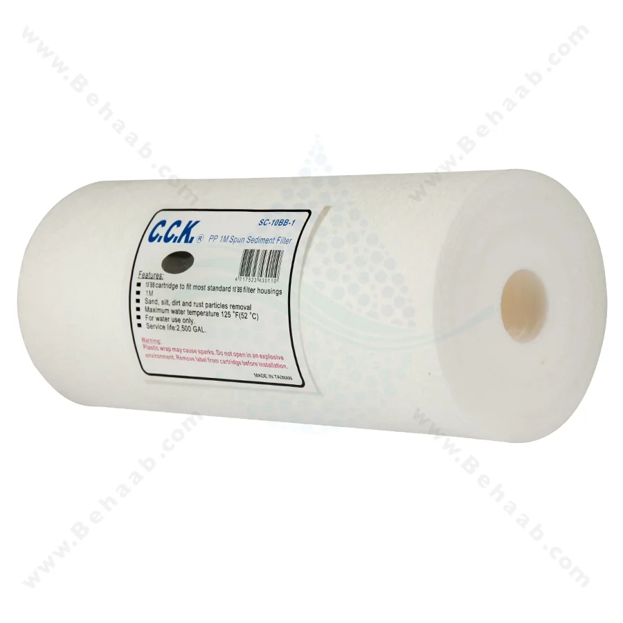 فیلتر الیافی 10 اینچ جامبو سی سی کا 1 میکرون - PP Sediment Jumbo Filter 10 inch 1 Micron CCK