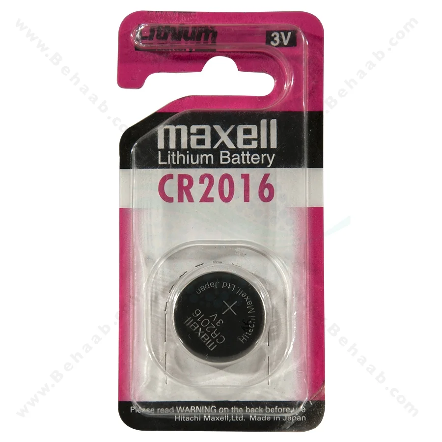 باتری سکه ای مکسل مدل CR2016 - Maxell CR2016 Lithium 3V Coin Cell Battery