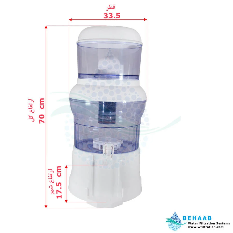 تصفیه آب کلمنی 24 لیتری Nova - Nova Countertop Water Filtration 24Liter