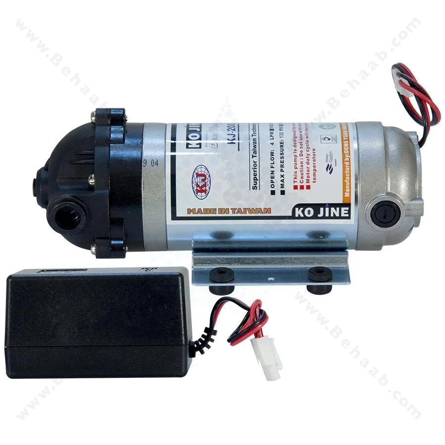 پمپ و ترانس نیمه صنعتی کوجین - Booster Pump with Transformer Adapter for Reverse Osmosis System Kojine