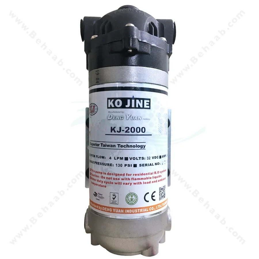 پمپ و ترانس نیمه صنعتی کوجین - Booster Pump with Transformer Adapter for Reverse Osmosis System Kojine