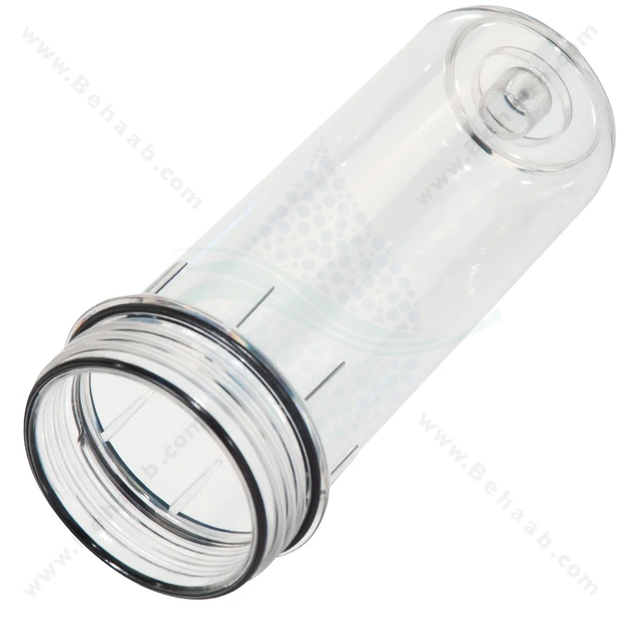 هوزینگ شفاف تصفیه آب خانگی سوفیلتر دبل اورینگ ایرانی - 10inch Transparent Standard Water Filter Housing SouFilter