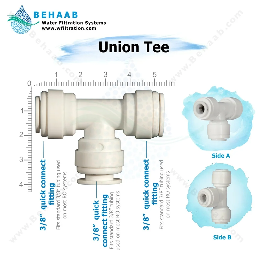 سه راه سه سر فیتینگی - Union Tee Semi-Industrial