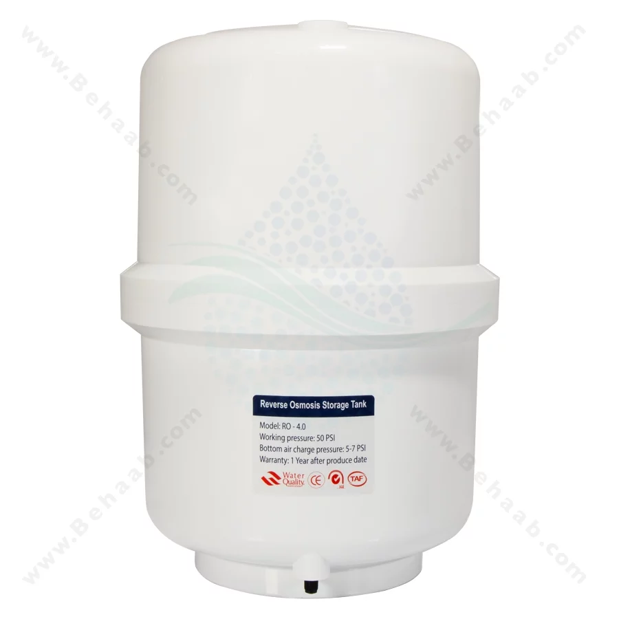 مخزن تصفیه آب 4 گالن مدل RO-4.0 - Reverse Osmosis Water Storage Tank Model RO-4.0