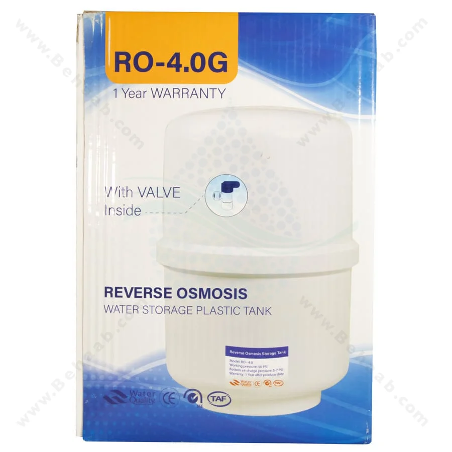 مخزن تصفیه آب 4 گالن مدل RO-4.0 - Reverse Osmosis Water Storage Tank Model RO-4.0