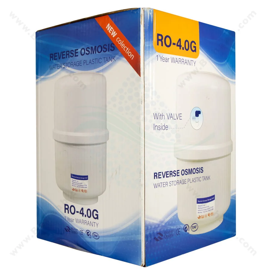 مخزن تصفیه آب 4 گالن مدل RO-4.0 - Reverse Osmosis Water Storage Tank Model RO-4.0