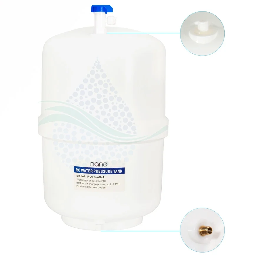 مخزن تصفیه آب 4 گالن نانو ROTK-4G-A - Reverse Osmosis Water Storage Tank 4 Gallon Nano Model ROTK-4G-A