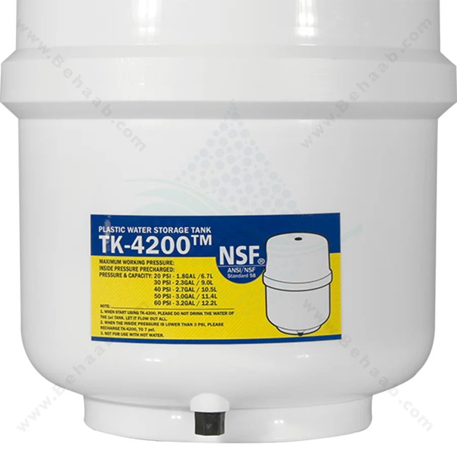 مخزن تصفیه آب 4 گالن مدل TK-4200 - Reverse Osmosis Water Storage Tank 4 Gallon TK 4200