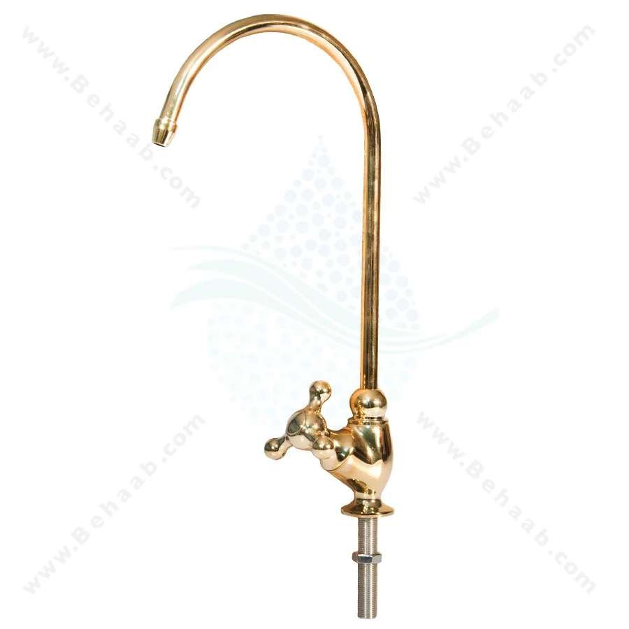 شیر تصفیه آب ستاره ای طلایی مدل WFA-04 - Reverse Osmosis Water Filter Sink Faucet Tap WFA 04